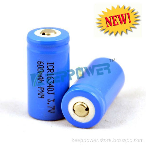 16340 600mAh - DLG icr 16340 3.7v rechargeable battery